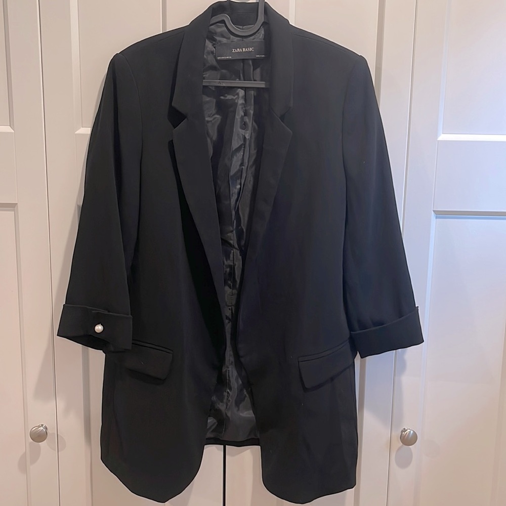 ZARA basic black blazer